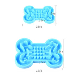 Ciotola per cani in gomma morbida e sana, per cibo lento