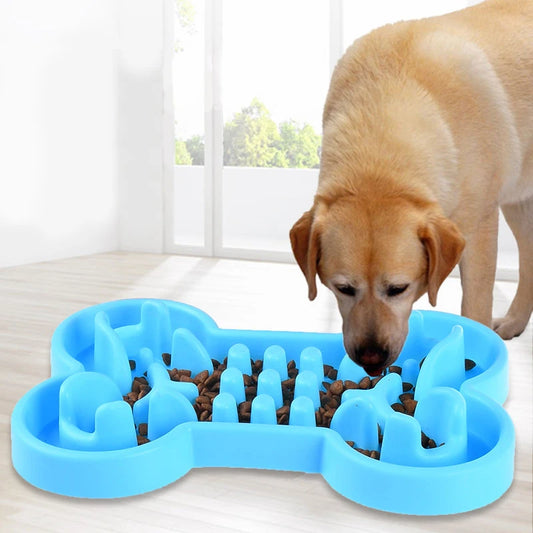 Pet Dog Bowl Healthy Soft rubber Slow Food Feeder