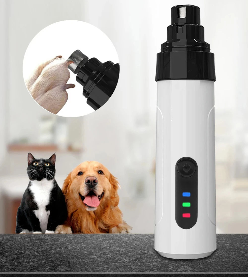 USB Rechargeable Electric Dog Nail Grinder Clippers