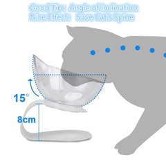 Ciotole doppie antiscivolo per gatti, acqua, cibo, cibo per cani