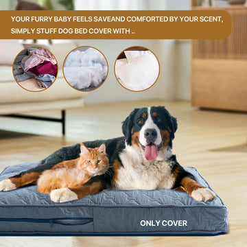 1Pc Orthopedic Dog Beds for Large Dogs, Dog Bed with Removable