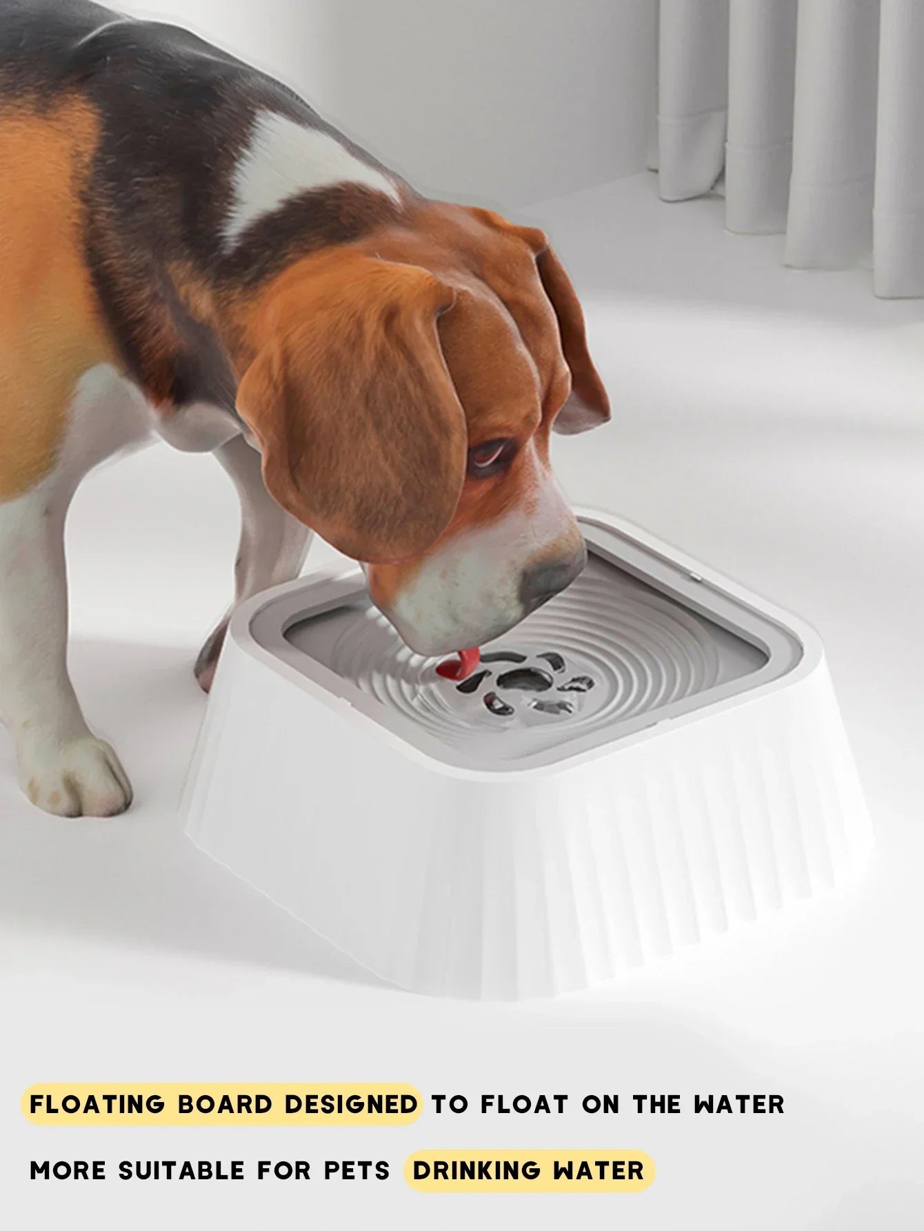 Pet Water Fountain with Floating Plates No Spill Dog Water