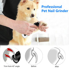 USB Rechargeable Electric Dog Nail Grinder Clippers