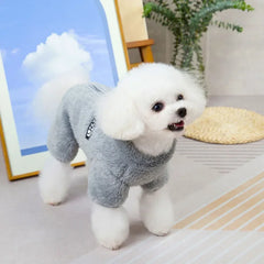 Dog Sweater Pet Clothes Fleece Dog Coat with Zipper Winter