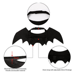 Fashion Cat Clothes Bat Wings Funny Dog Costume