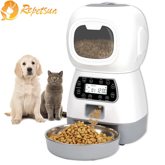 3.5L Automatic Pet Feeder Smart Food Dispenser For Cats Dogs